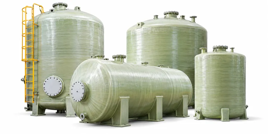 Tanks — FRP application for unsaturated polyester resin