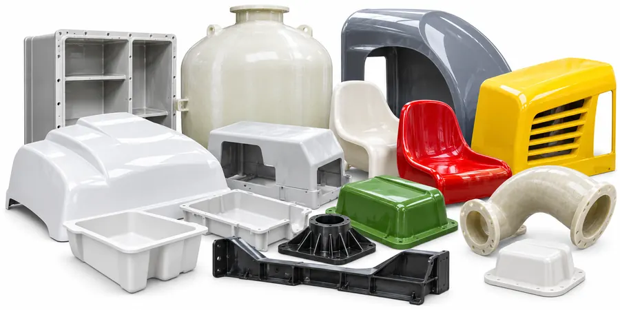 Moulded parts — FRP application for polyester gelcoat